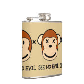 Flasques N'entendez aucun singe de mal (Droite)