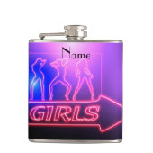 Flasques Neon Pink Girls Sign Thunder_cove (Devant)