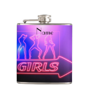 Flasques Neon Pink Girls Sign Thunder_cove