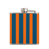 Flasques Neon Sunset Orange et Ocean Blue Cool strié (Dos)