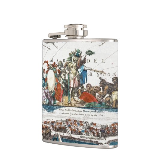 FLASQUES NEW AMSTERDAM, 1673 (Gauche)