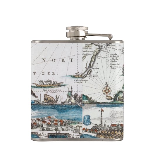 FLASQUES NEW AMSTERDAM, 1673 (Dos)