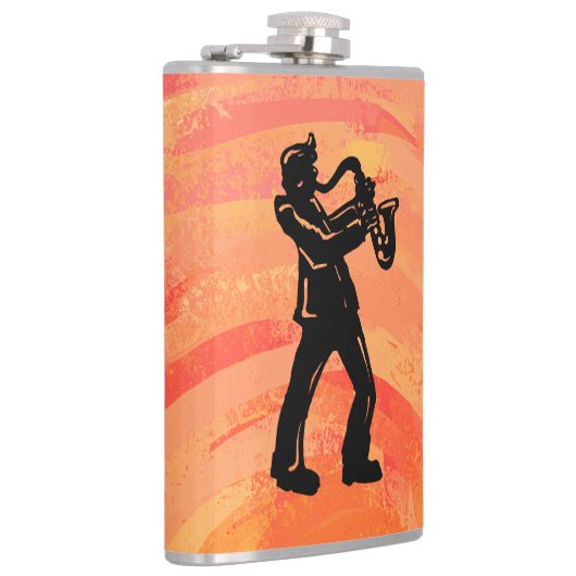 Flasques New York Boogie Nights Saxophone Orange (Droite)