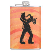 Flasques New York Boogie Nights Saxophone Orange (Devant)
