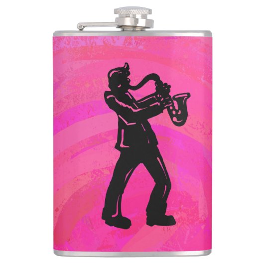 Flasques New York Boogie Nuits Saxophone Hot Pink (Devant)