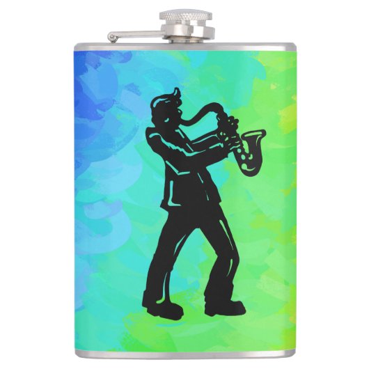Flasques New York Boogie Nuits Saxophone Rainbow (Devant)