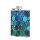 Flasques Nid d'abeilles de luxe de vert bleu de parties (Gauche)