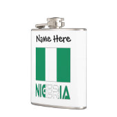 Flasques Nigeria Personnalisation noire du drapeau nigérian (Gauche)