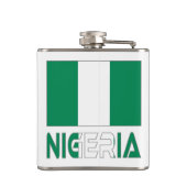 Flasques Nigeria Personnalisation noire du drapeau nigérian (Dos)