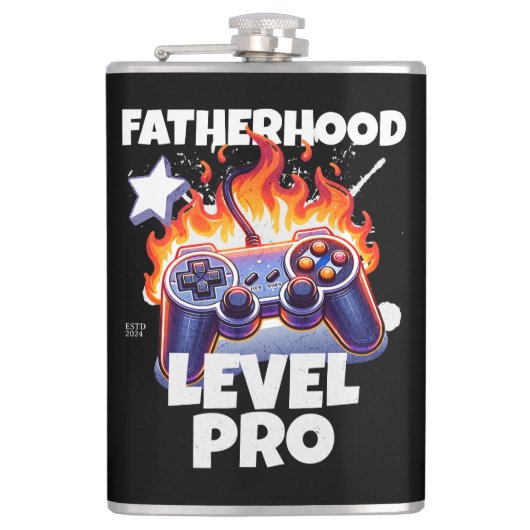 Flasques Niveau de paternité pro gaming (Devant)
