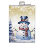 Flasques Noël de la forêt d'hiver | Or (Dos)