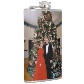 Flasques Noël du président américain Bill Clinton et Hillar (Droite)