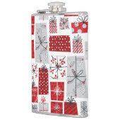 Flasques Noël Festif Rouge argent moderne Cadeaux (Gauche)