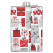 Flasques Noël Festif Rouge argent moderne Cadeaux (Dos)