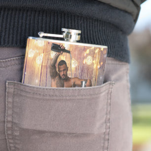 Flasques Noël SlipperyJoe en or argent étoiles lumières hum