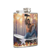 Flasques Noël SlipperyJoe en or argent étoiles lumières hum (Droite)