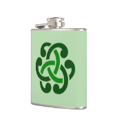 Flasques Noeud celtique vert foncé (Gauche)