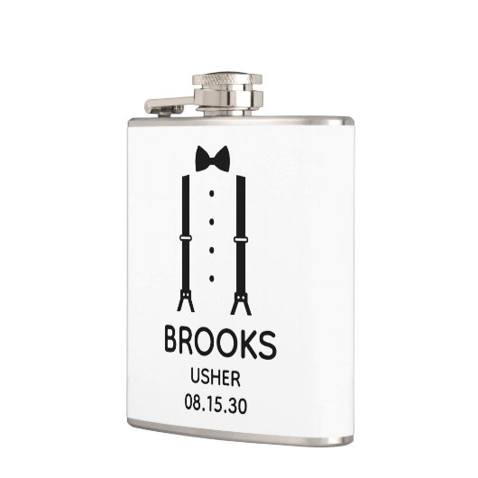 Flasques Noeud papillon noir d'Usher (Gauche)