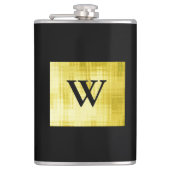 Flasques Noir à panneaux en or II (Devant)