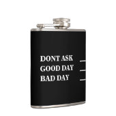 Flasques Noir & Blanc Drôle Mesures de Boisson (Droite)