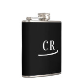 Flasques Noir & Blanc Monogramme (Droite)