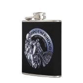 Flasques Noir de confrérie de cycliste (Gauche)