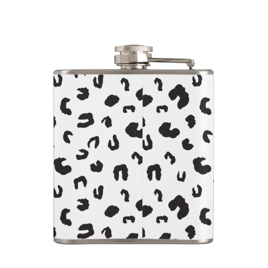 Flasques Noir et blanc Empreinte de léopard (Dos)