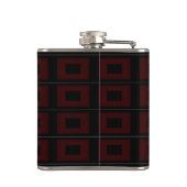 Flasques Noir et Bourgogne - monogramme de fiole contempora (Dos)