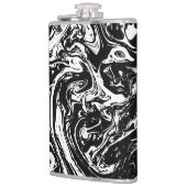 Flasques Noir & Marbre blanc Style Fiole enveloppée de viny (Gauche)