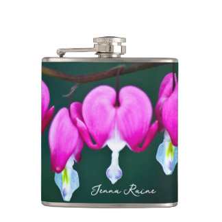 Flasques Nom Bleeding Heart Garden Flowers Flask