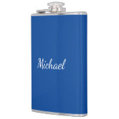 Flasques Nom de calligraphie professionnelle unique bleue (Gauche)