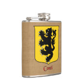 Flasques Nom de famille italien Conti Historical Heraldic S (Droite)