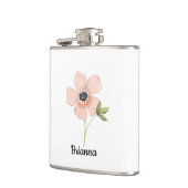 Flasques Nom de fleur aquarelle rose (Gauche)