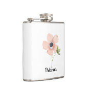 Flasques Nom de fleur aquarelle rose (Droite)