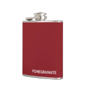 Flasques Nom de la couleur rouge de la grenade (Gauche)