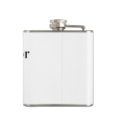 Flasques Nom de la fête de célibataire date simple minimal  (Dos)