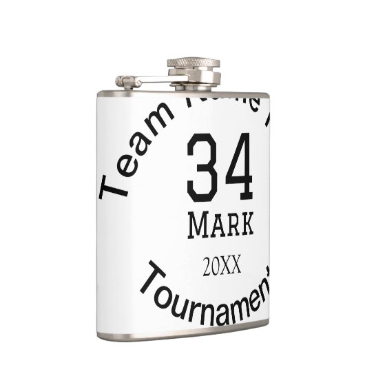 Flasques Nom de l'équipe ici ajouter nom tournoi année text (Droite)