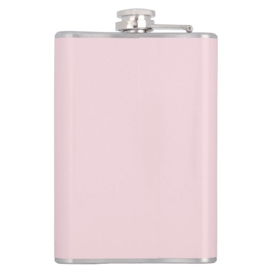 Flasques Nom de monogramme rose pâle écriture moderne éléga (Dos)