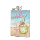 Flasques Nom de plage mignon tendance Cocktail tropical (Gauche)