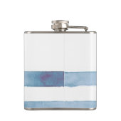 Flasques Nom du bateau nautique, Ancre, corde, Bleu clair b (Dos)