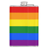 Flasques Nom du drapeau de la Fierté arc-en-ciel ou monogra (Dos)