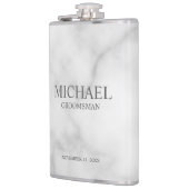 Flasques Nom du Groomsman Personnalisé Classique (Gauche)