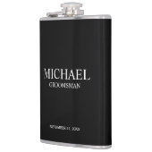 Flasques Nom du Groomsman Personnalisé Classique (Gauche)