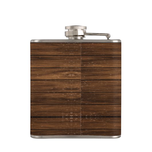 Flasques Nom du monogramme Moderne Bois Rustique Classique (Dos)