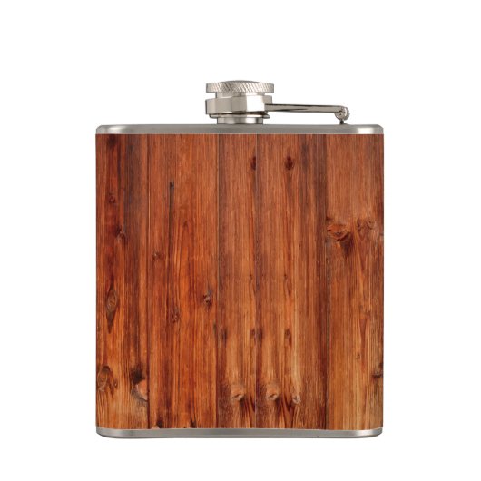 Flasques Nom du monogramme Moderne Bois Rustique Classique  (Dos)