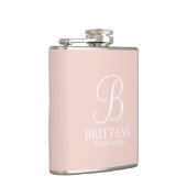 Flasques Nom et monogramme de la servante d'accueil personn (Droite)