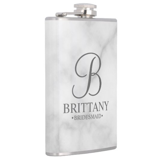 Flasques Nom et monogramme de la servante d'accueil personn (Droite)