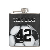 Flasques Nom et numéro de l'équipe balle de football (Devant)