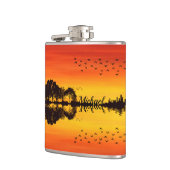 Flasques Nom guitariste orange moderne Aquarelle (Gauche)