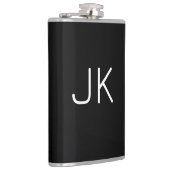 Flasques Nom initial minimaliste personnalisable (Droite)